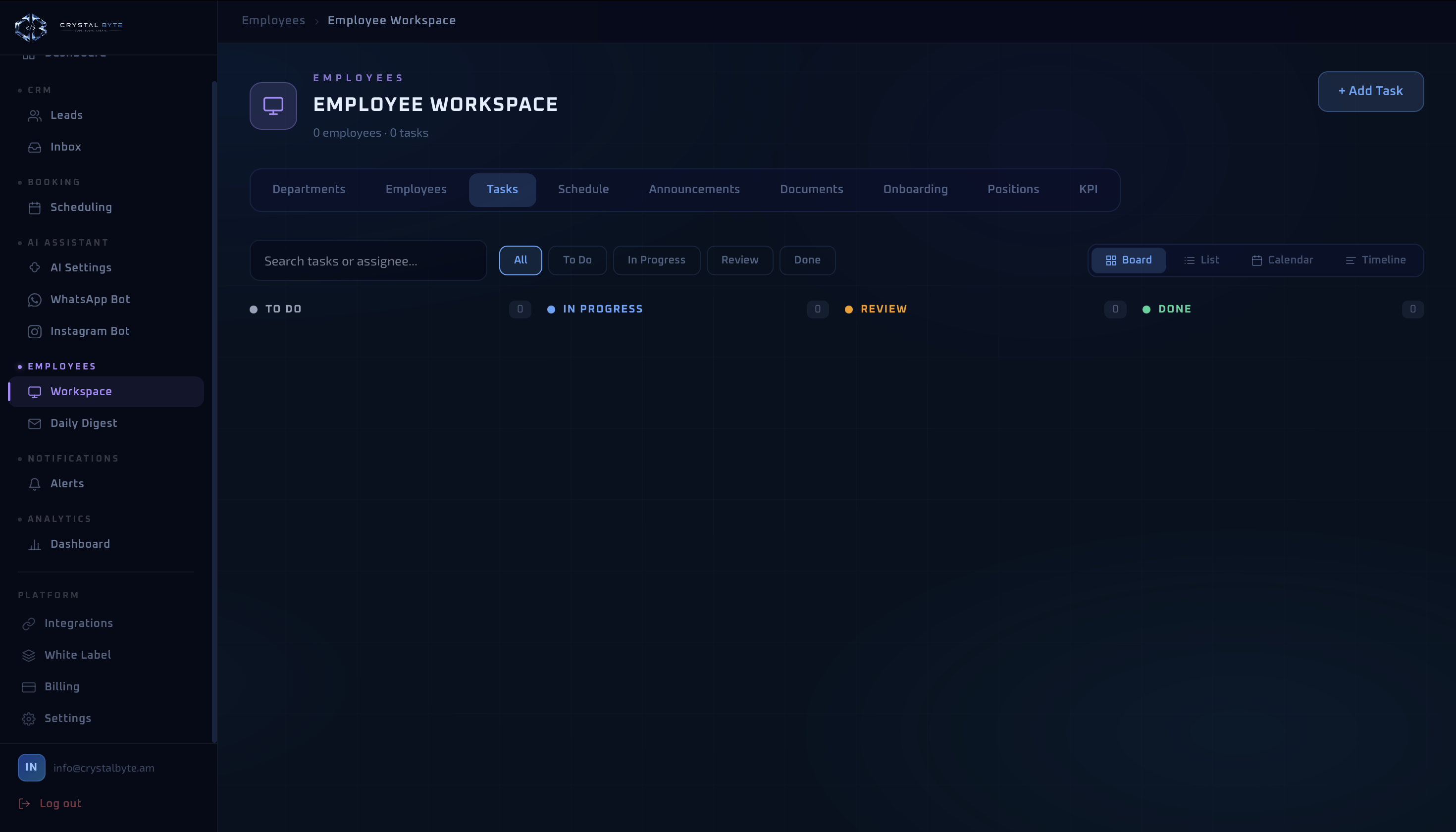 Employee Workspace